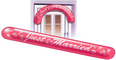 Latexbanner Just Married