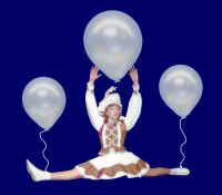 Karneval Luftballons Tanzmariechen Fasching