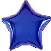 Stern blau Folienballons