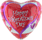 Luftballons mit Helium zu Liebe und Valentinstag