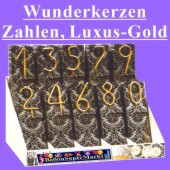 Wunderkerzen Zahlen Luxus Gold Party