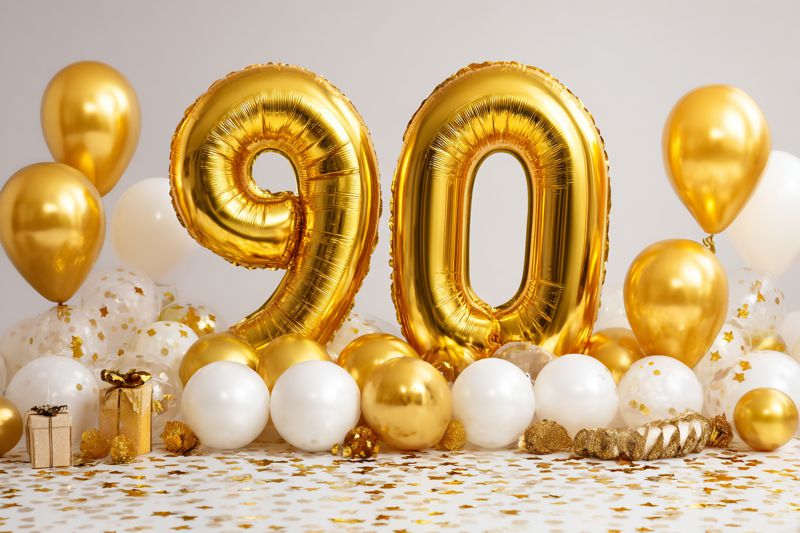 90.-geburtstag-deko-luftballons