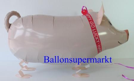 Schweinchen-Airwalker-Ballon