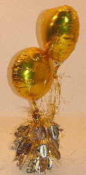 Folienballondekoration zur goldenen Hochzeit