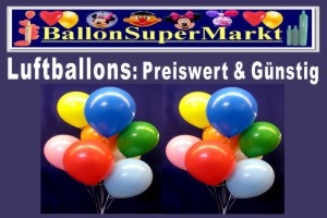 Ballons günstig und preiswert im Ballonsupermarkt-Onlineshop