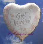 Folienballon-Hochzeit-Just-Married-Rosen-zur-Hochzeitsdekoration-Hochzeitsgeschenk