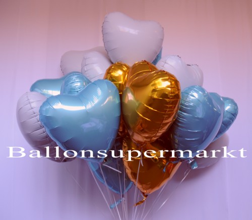 Herzluftballons aus Folie, die Krönung der Herzluftballons
