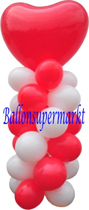 Ballondeko-Hochzeit-Riesen-Herzluftballon-Rundballons