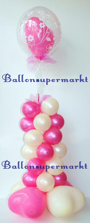Dekoration-Ballons-Hochzeit-Herzluftballons-Rundballons-Bubble