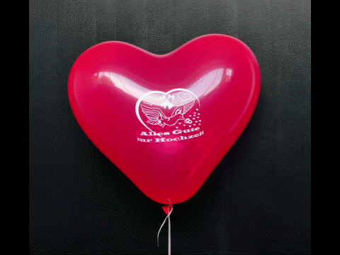 Luftballon Herz aus Latex Alles Gute zur Hochzeit