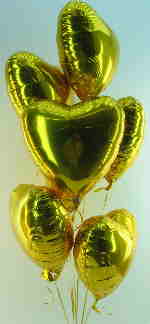 Goldene-Herzen-Herzballons-in-Gold-Herzluftballons-in-goldenen-Farben