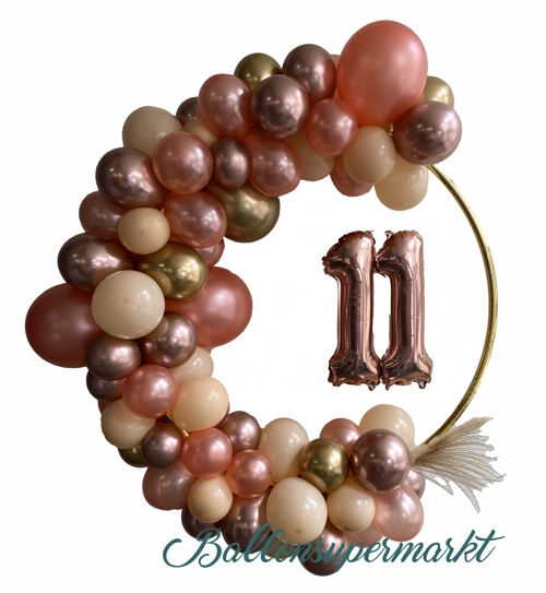 Ballondekoration zum 11. Geburtstag