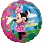 Folienballon Geburtstag, Happy Birthday Minnie Mouse