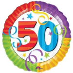 Folienballon Geburtstag Zahl 50