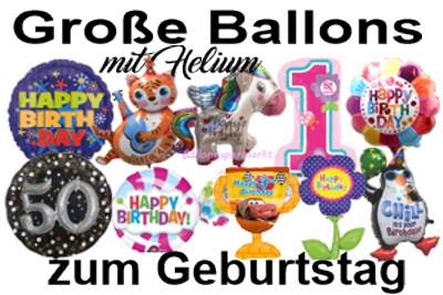 große ballons mit Helium zum Geburtstag