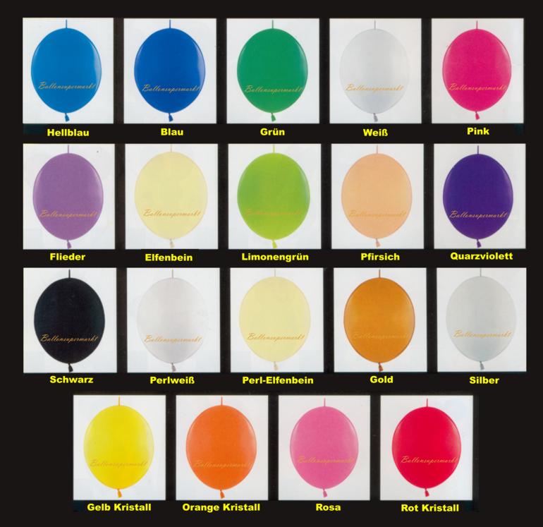 Farben der Kettenluftballons