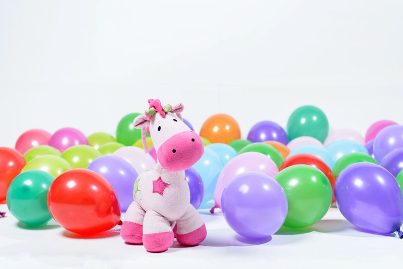Kleine Luftballons ohne Helium zum Kindergeburtstag