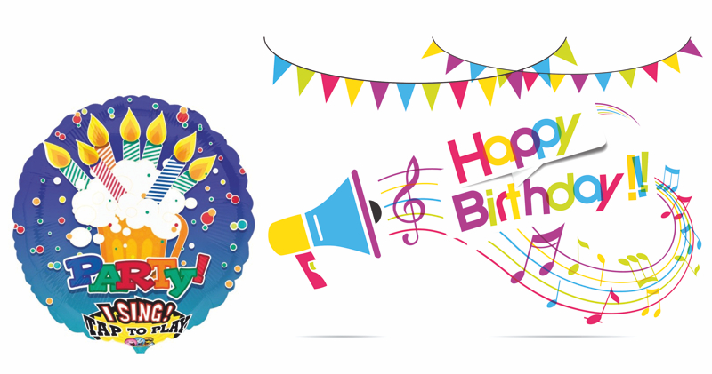 Luftballon mit Musik zum Kindergeburtstag