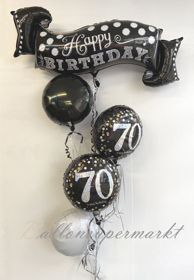luftballons Deko zum 70. Geburtstag