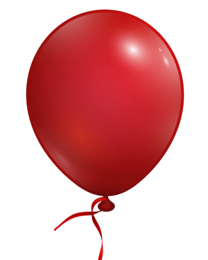 verknoteter Luftballon