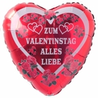 Happy Valentine 3, Luftballon aus Folie zum Valentinstag