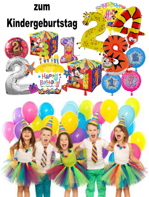 zum Kindergeburtstag: Luftballons und Partydekoration